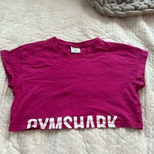 Pink GymShark Cropped Shirt